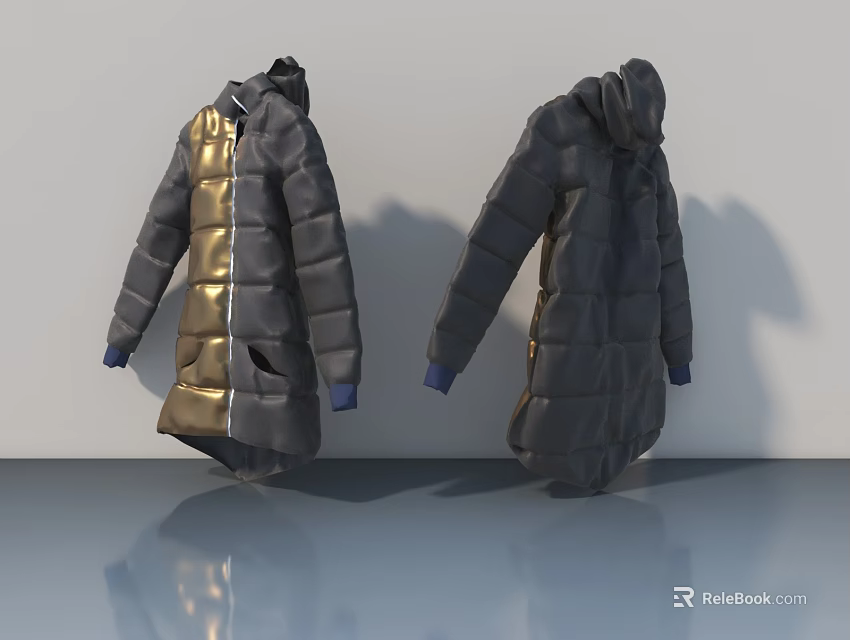 Modern Hinged Door With Sleek Design For Contemporary Home Interior Use 3d model