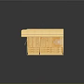 Wooden Sauna Interior Structure With Seating And Transparent Heater