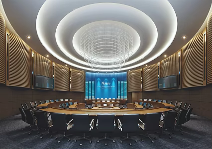 Modern Meeting Room Round Meeting Room 3d model
