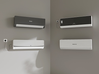 Modern wall-mounted air conditioner 3d model