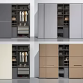 Modern Wardrobe Design In Various Colors With Hanging Rods Drawers And Shelves