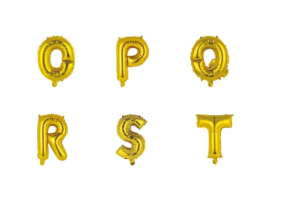 Modern Balloon Alphabet 3d model
