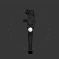 Modern Tactical Assault Rifle with Scope Flashlight and Handguard Design 3d model