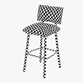 Pillow bar stool 3d model