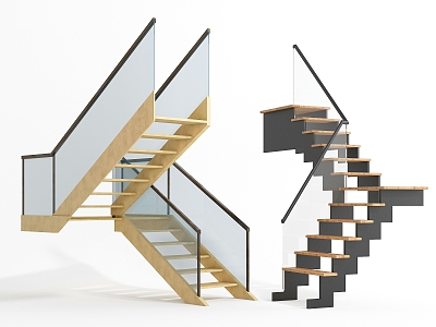 Modern Stairs 3d model