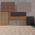 Various Window Blinds Samples With Different Materials And Color Options For Home Decoration 3d model