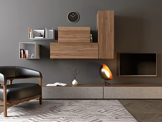 Modern Sofa Chair Casual Leather Single Chair Combination 3d model