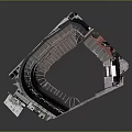 Detailed Modern Stadium Architectural Design With Seating Area And Surrounding Facilities