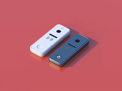 Daily Living Smart Devices White And Dark Blue With WiFi Connectivity And Compact Design 3d model