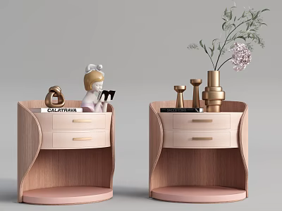 Modern bedside table 3d model