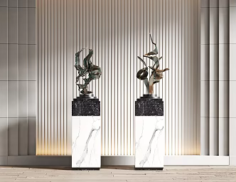 Modern Sculpture Combination 3d model