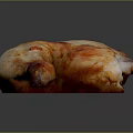 Golden Brown Roasted Chicken Leg With Juicy Meat And Crispy Skin