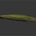 Fresh Healthy Green And Red Striped Long Vegetable With Textured Surface