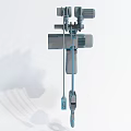 Commercial Electric Hoist Lifting Equipment With Blue Motor And Chain Hook