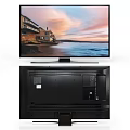 Modern TV With Seaside View Sunset Sky Display And Back Panel Design 3d model