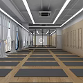 Spacious Yoga Studio With Wooden Walls Yoga Mats And Natural Light For Fitness Practice