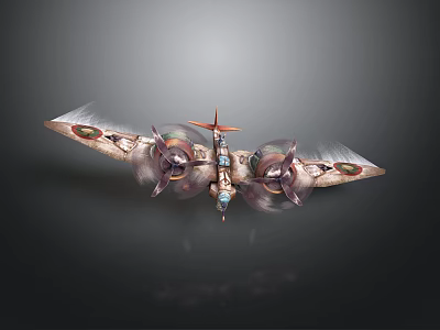 Aircraft Future Insect Science and Technology Science Fiction Mechanical Design Aircraft 3d model
