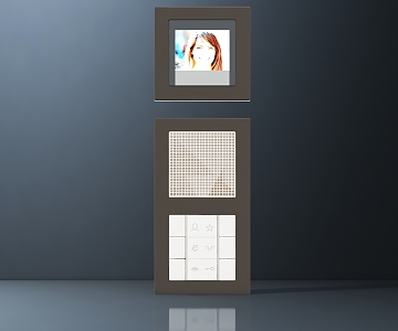 Modern refrigerator 3d model