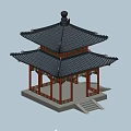 Ancient Pavilion of Chinese-style Ancient Architecture 3d model