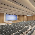 Modern multi-function hall multi-function hall changed 3d model