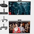 Projector Projection Screen Projector Projection Equipment Display Screen 3d model