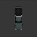 Teal Pickup Truck With Single Cab Design Metal Front Bumper Roof Rack And Black Tires