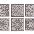 Chinese culture pattern floor paving 3d model