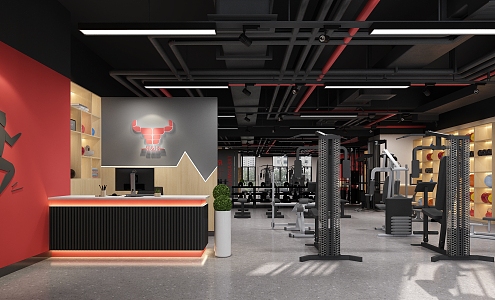 Modern Gym 3d model