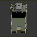 Astronaut Spacecraft Seat With Green Cushion And Safety Features For Space Missions
