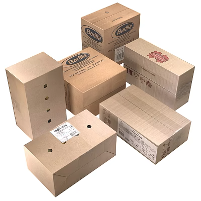 Modern cardboard box 3d model Modern cardboard box 3d model
