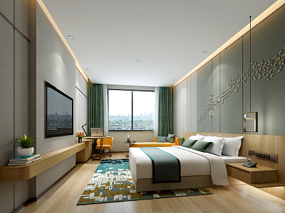 Hotel Rooms Modern Rooms 3d model