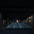 Modern Cinema Cinema Cinema Hall 3d model