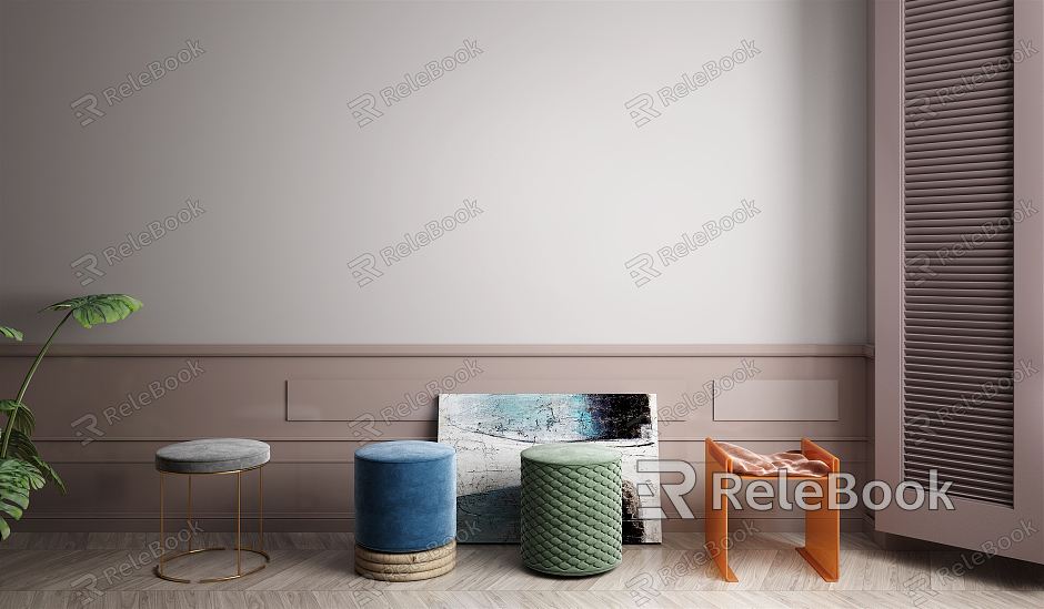 Modern sofa stool stool model