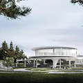 Modern Art Museum Architecture Sales Office Architecture Exhibition Art Museum Architecture 3d model