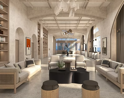 Public Hall 3d model