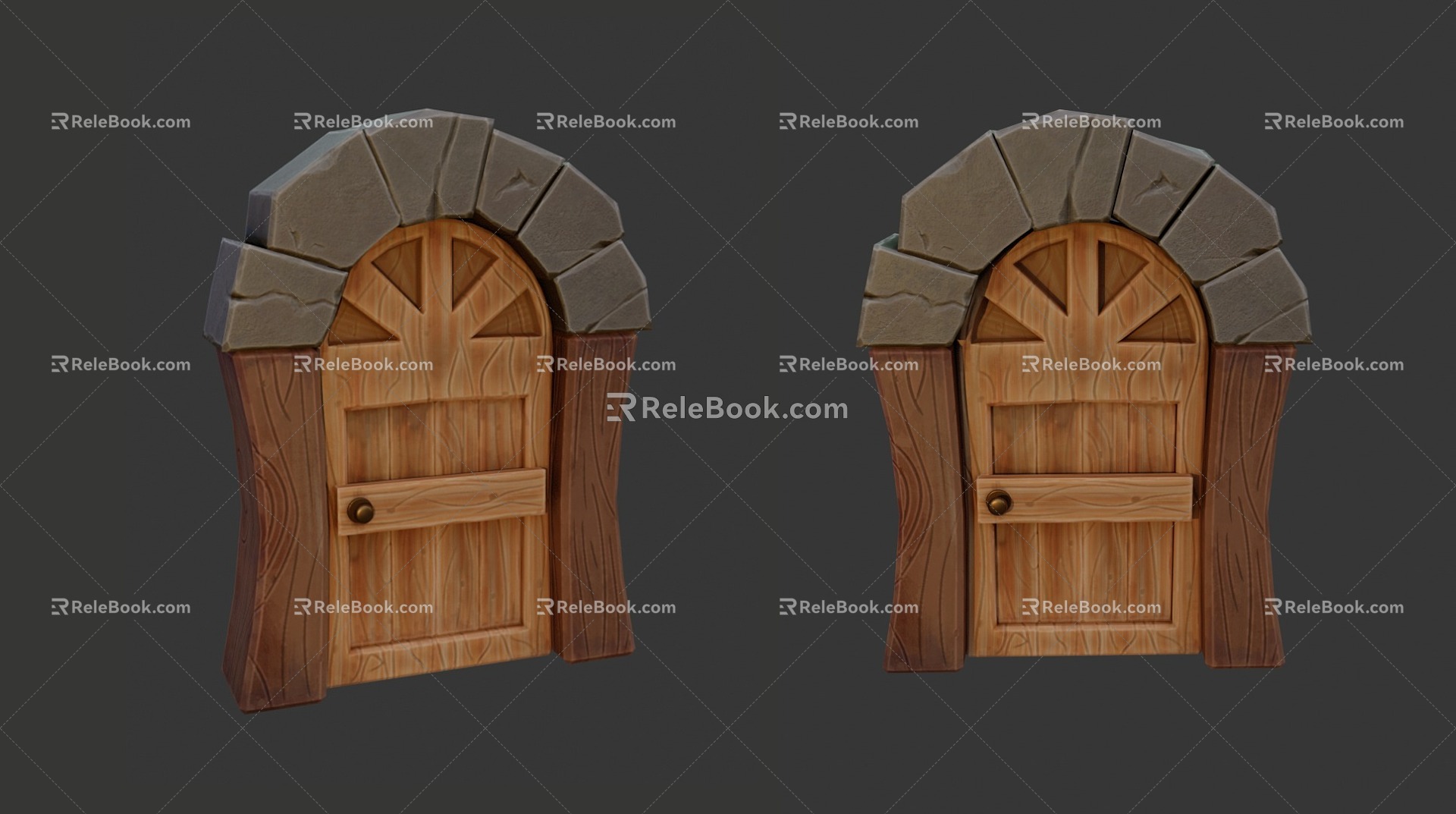 Game modeling props scene 3d model