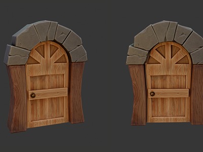 Game modeling props scene 3d model