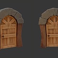 Game modeling props scene 3d model