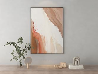 Modern abstract painting texture painting 3d model