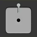 White Square Ceramic Sink With Modern Silver Faucet On Black Background