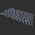 Natural Gray Irregular Stone Pieces For Outdoor Landscaping And Construction Applications