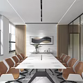 Modern Meeting Room Small Meeting Room 3d model
