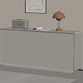 Cream Minimalist Bucket 3d model