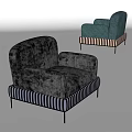 Modern Single Sofa Reading Sofa Leisure Sofa Lazy Sofa Chair Leisure Chair 3d model