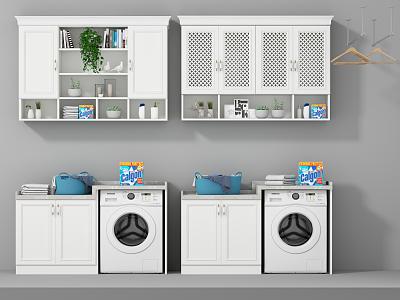 modern washing machine laundry cabinet model