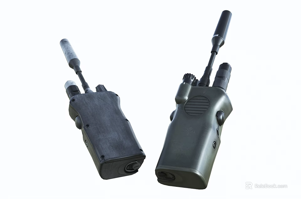 Wireless Doorbell System With Two Devices Transmitter And Receiver Compact Design 3d model 