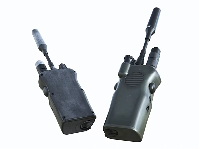 Wireless Doorbell System With Two Devices Transmitter And Receiver Compact Design 3d model