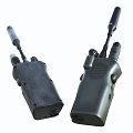 Wireless Doorbell System With Two Devices Transmitter And Receiver Compact Design