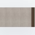 Modern Light Gray Panel Background Wall With Dark Brown Vertical Strip Design 3d model