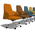 Modern Office Chairs In Various Colors With Swivel Wheels And Comfortable Design